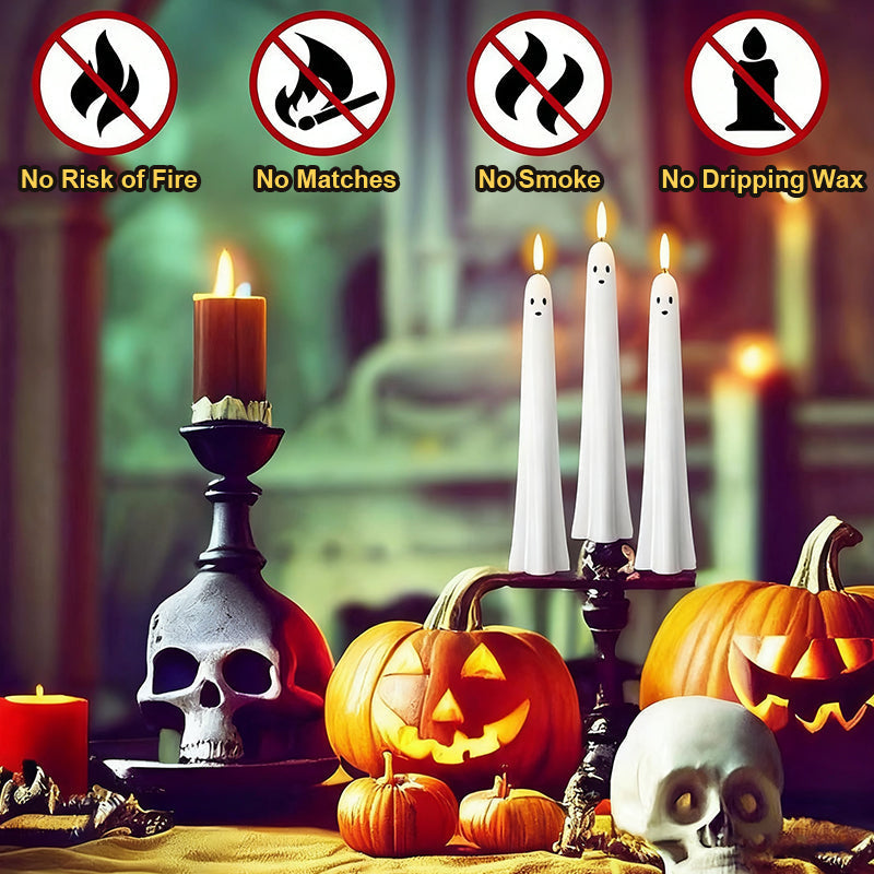 ๐๐ป Op afstand bedienbare spooklamp met 3D-vlammende lont ๐ป๐
