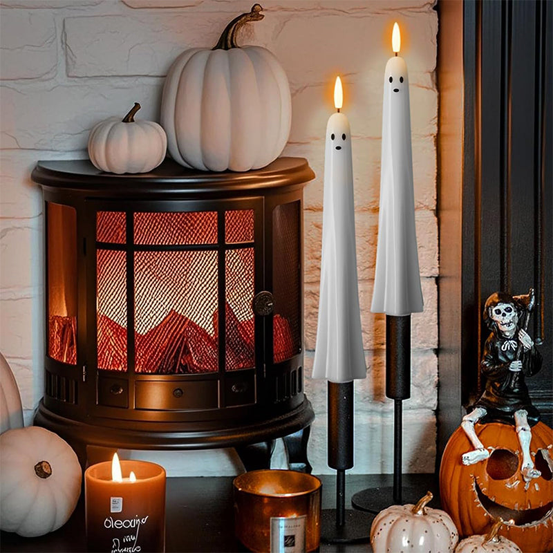 ๐๐ป Op afstand bedienbare spooklamp met 3D-vlammende lont ๐ป๐