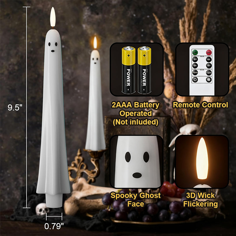 ๐๐ป Op afstand bedienbare spooklamp met 3D-vlammende lont ๐ป๐