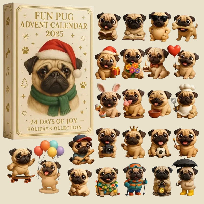🐾🎄Leuke Mops Adventskalender 2025