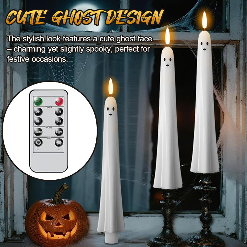 ๐๐ป Op afstand bedienbare spooklamp met 3D-vlammende lont ๐ป๐