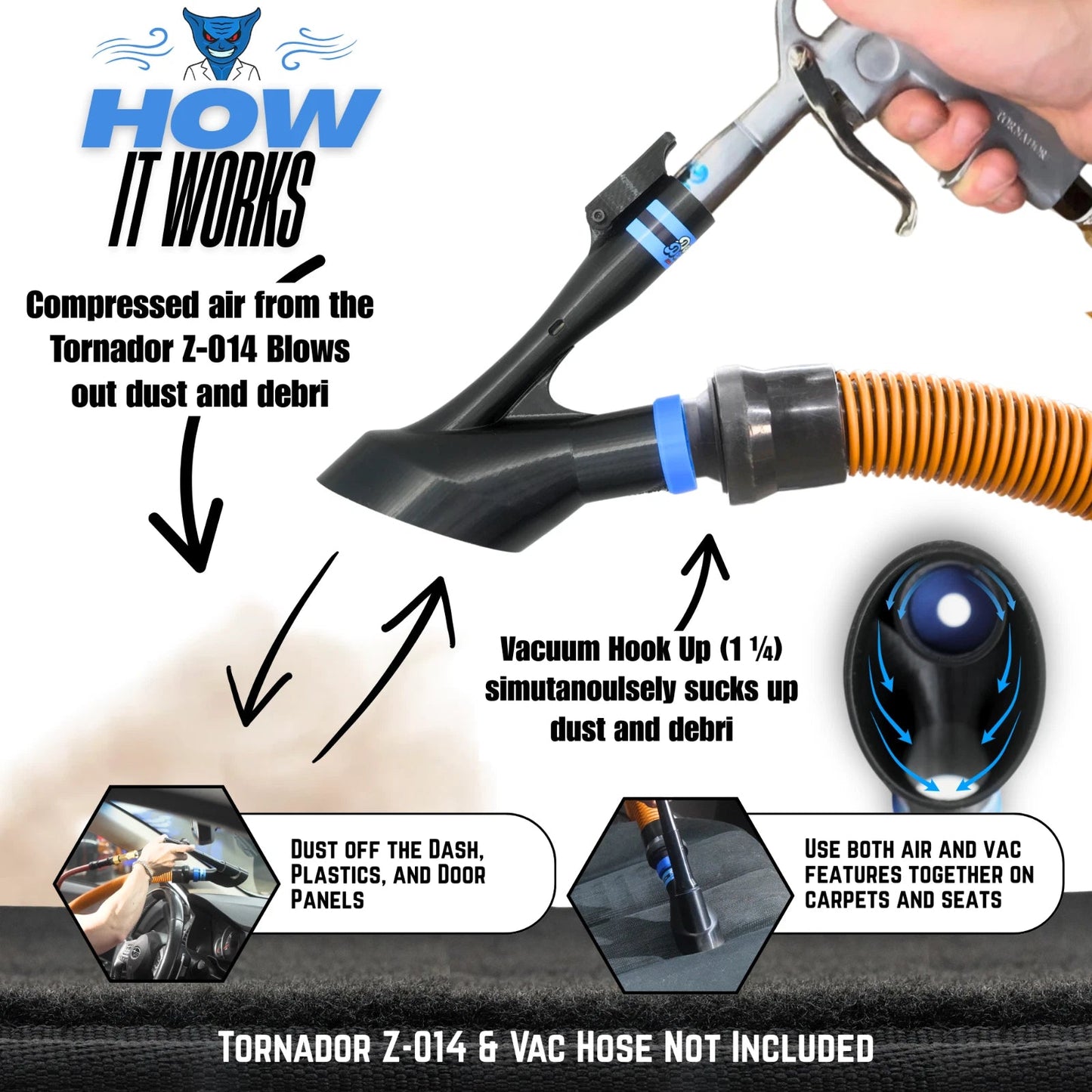 Air+Vac Auto-onderhoudsaccessoires