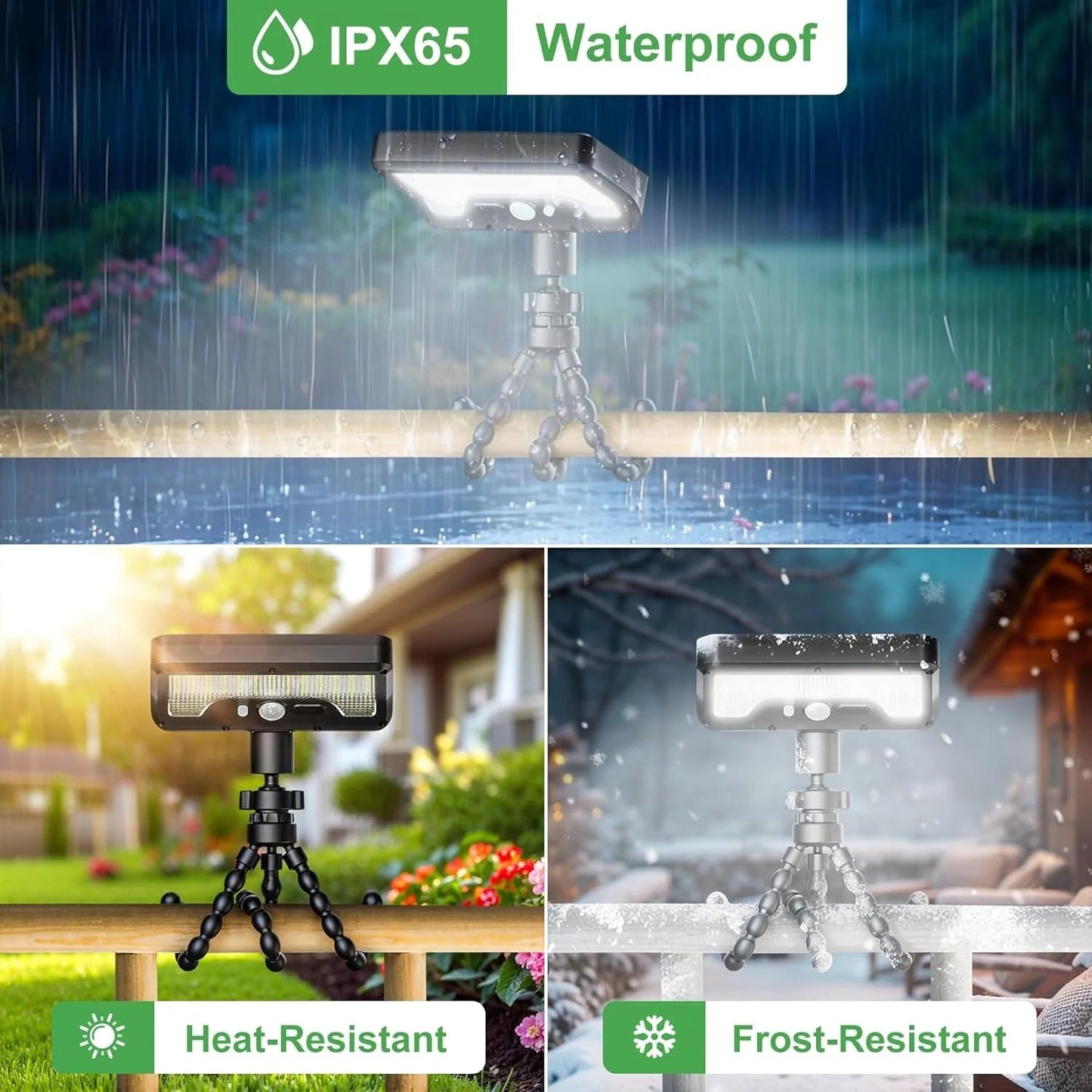 Flexible Octopus Solar Motion Sensor Light