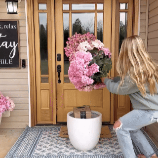 Artificial hydrangeas