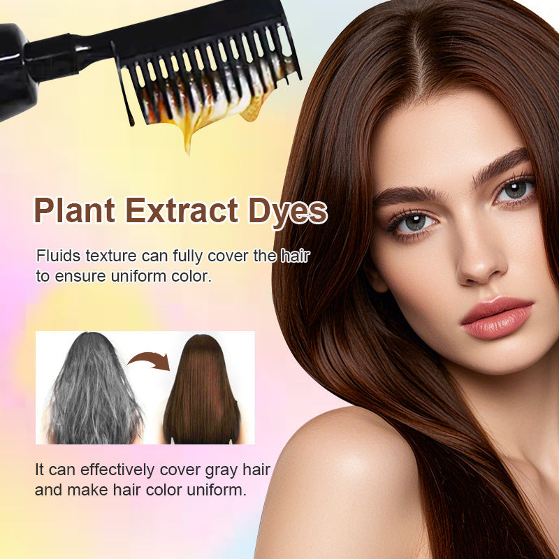 🧴3-in-1 hair dye comb | Easy hair dyeing at home with a built-in brush