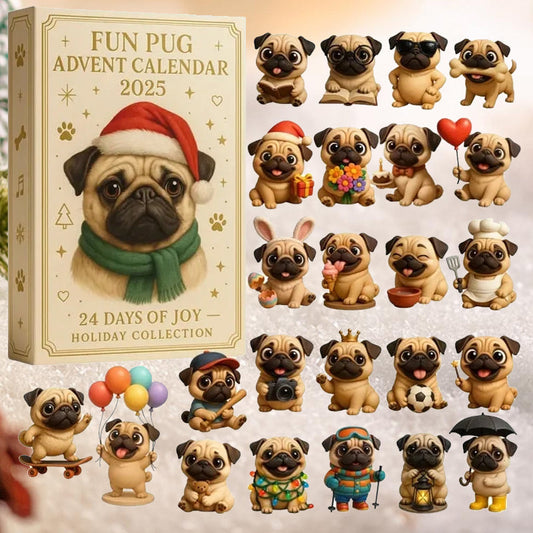 🐾🎄Leuke Mops Adventskalender 2025