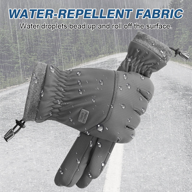 Winter fleece-gevoerde waterdichte touchscreen handschoenen