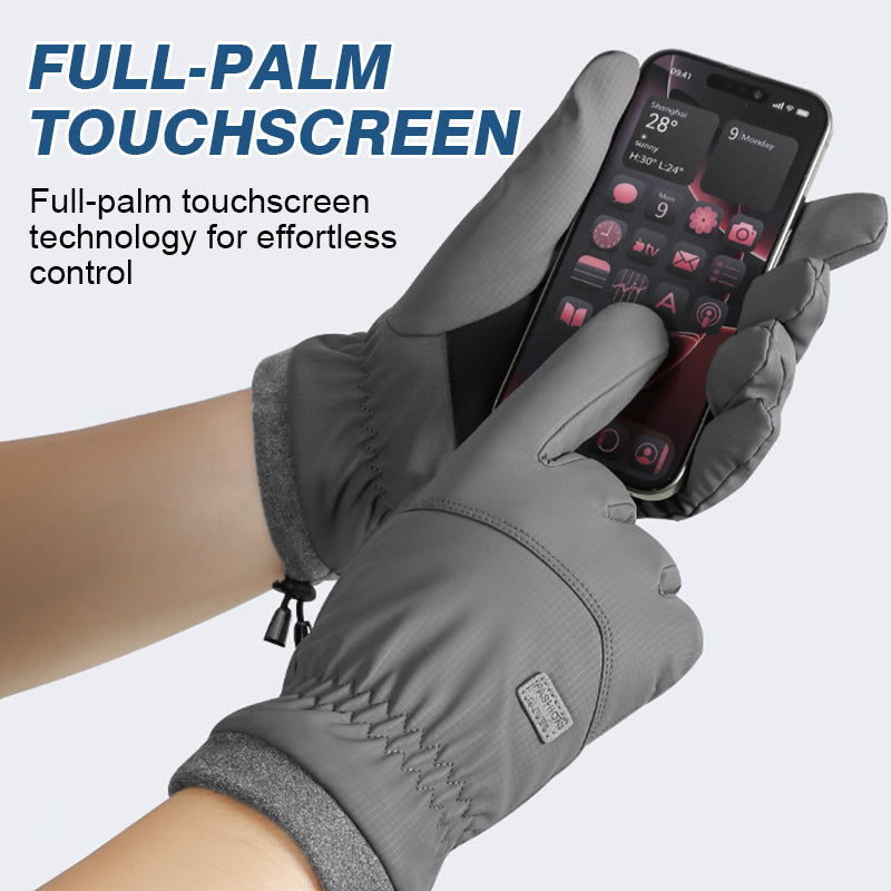 Winter fleece-gevoerde waterdichte touchscreen handschoenen