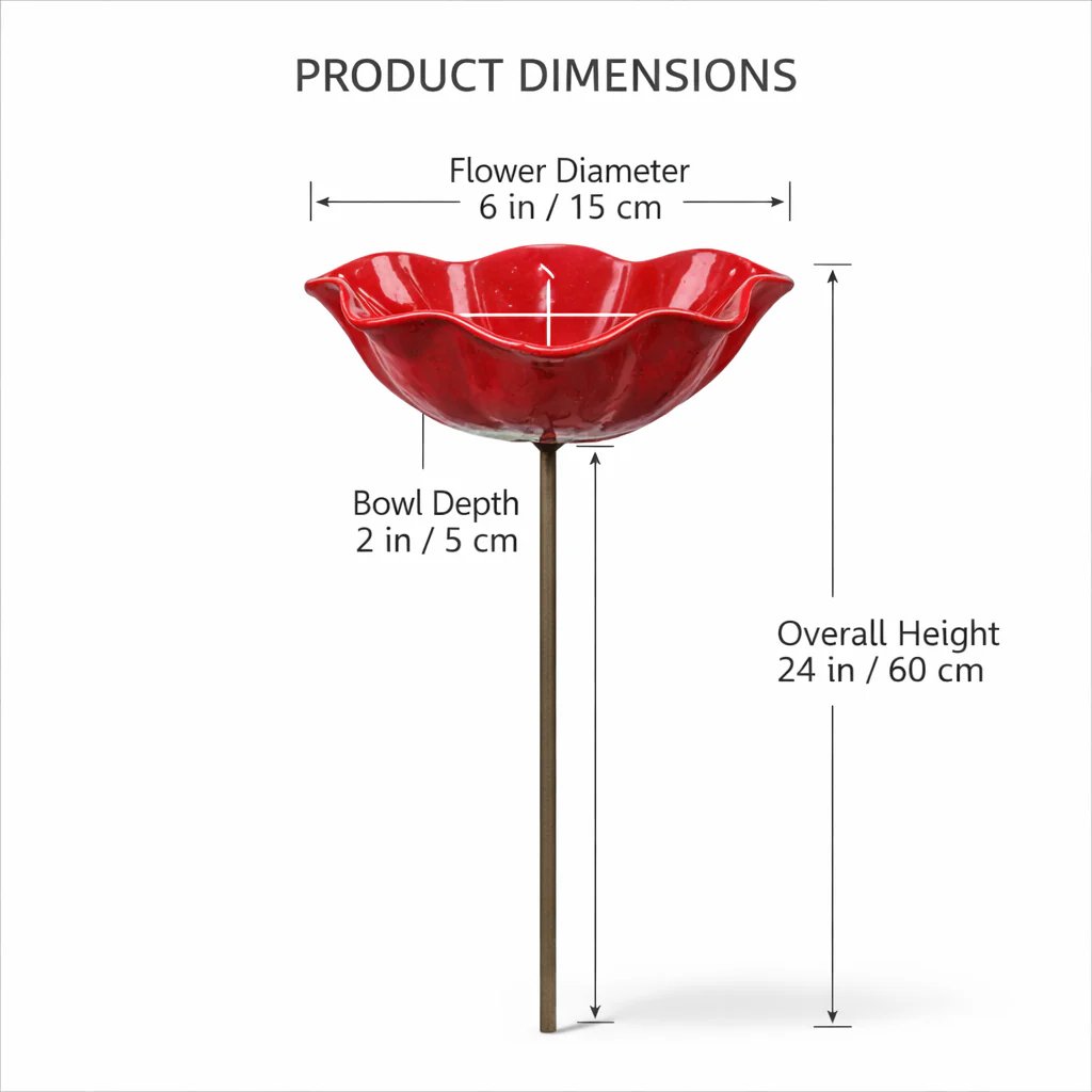 💖🎁2026 Mother's Day Gifts 48% Off--🎁Handmade Metal Flower Garden Stake🐦