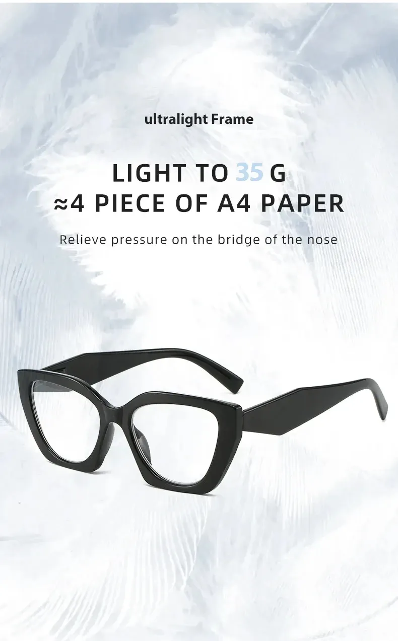 👓New Cat-Eye Optical Glasses for Women Prescription, Reading & Blue Light Blocking