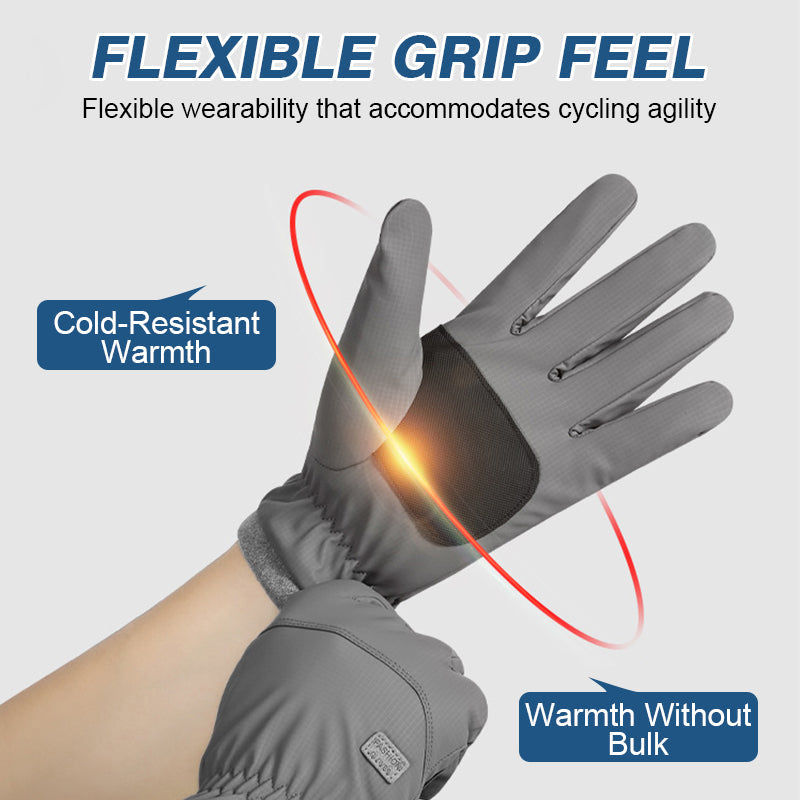 Winter fleece-gevoerde waterdichte touchscreen handschoenen