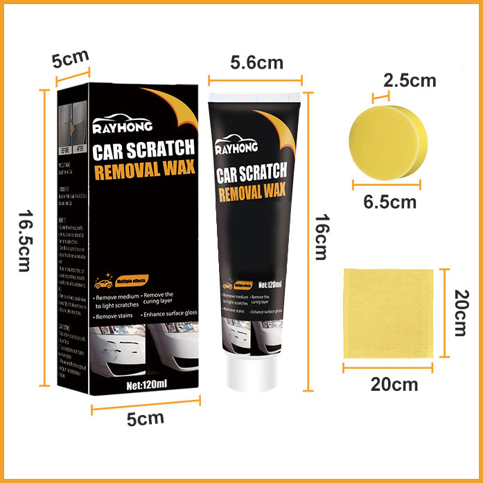 Car paint polishing paste for reducing scratches – For black and light-coloured paintwork 🚗✨
