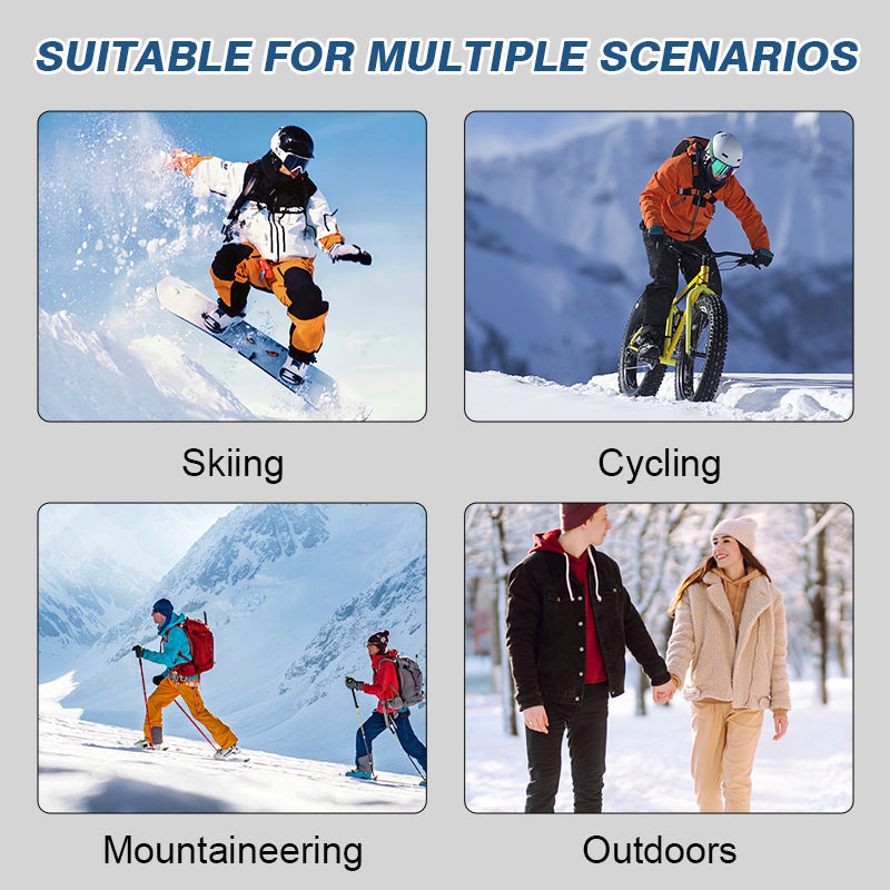 Winter fleece-gevoerde waterdichte touchscreen handschoenen