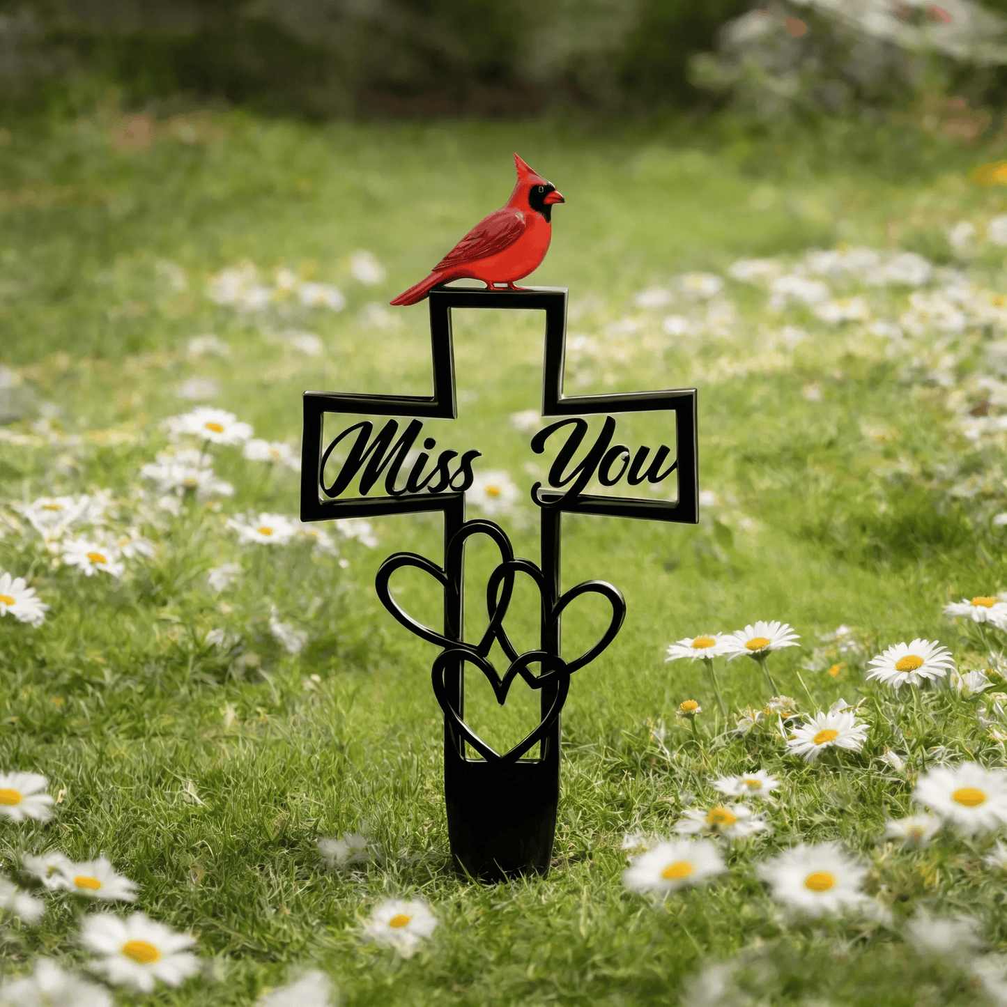 🐦LAST DAY SALE -💖Metal Cemetery Memorial Plaque for Remembrance✝️