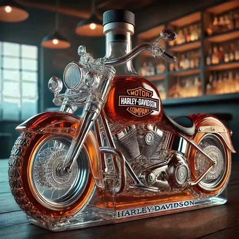Creatieve motorfietsglas wijnfles