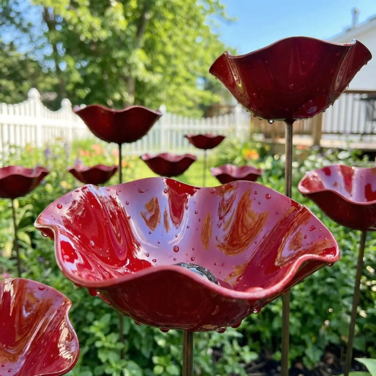 💖🎁2026 Mother's Day Gifts 48% Off--🎁Handmade Metal Flower Garden Stake🐦